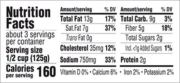 Alfredo Truffle - Nutritional Information