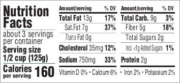 Alfredo Blue Cheese - Nutritional Information